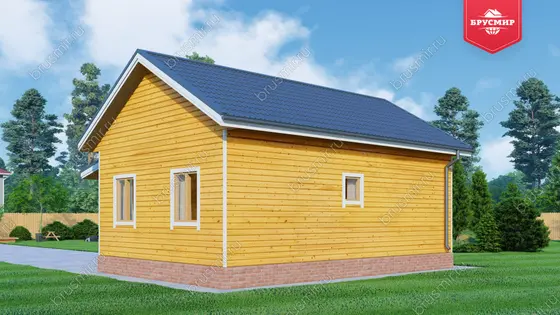 Одноэтажный дом из бруса ДБ №150 - фото 2
