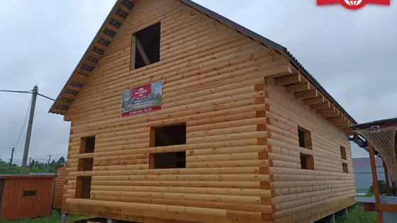 Строительство дома из бруса 7х10 м