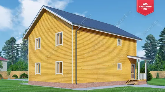 Двухэтажный дом из бруса ДБ №104 - фото 2