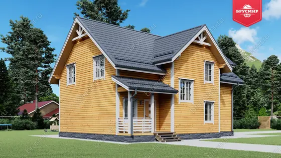 Полутораэтажный дом ДБ №175 - фото 3