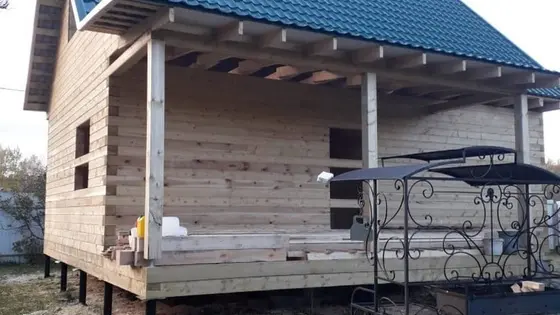 Строительство дома 6х9м из профилированного бруса 145х145мм