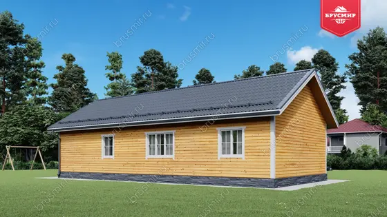 Одноэтажный дом из бруса ДБ №208 - фото 3