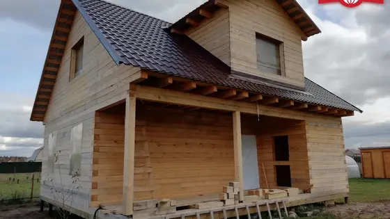 Строительство дома из бруса в Павловском Посаде, деревня Назарьево