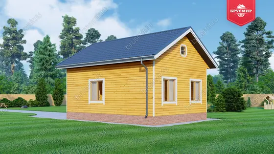 Одноэтажный дом из бруса ДБ №159 - фото 3