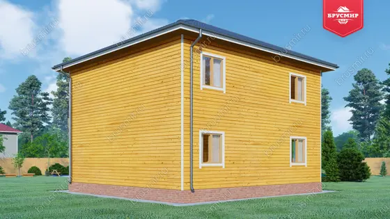 Двухэтажный дом из бруса ДБ №73 - фото 3