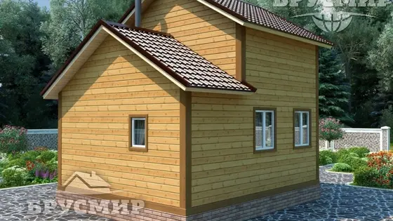 Проект бани из бруса 6х5м №13 - фото 3