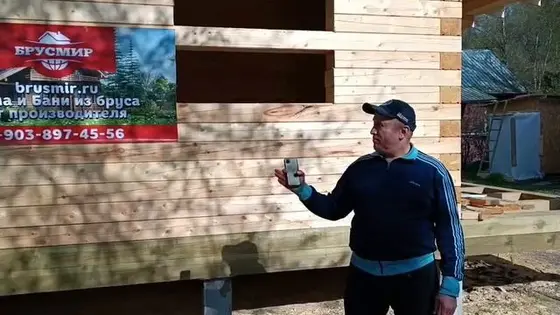 Отзыв о строительстве дома 6х9 м из профилированного бруса камерной сушки 140х190 мм
