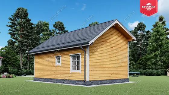 Одноэтажный дом из бруса ДБ №120 - фото 3