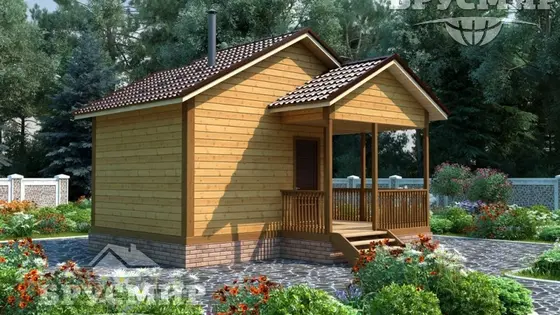 Проект бани из бруса 5,5х6м №6 - фото 2