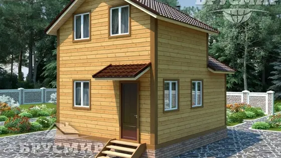 Проект бани из бруса 6х5м №13