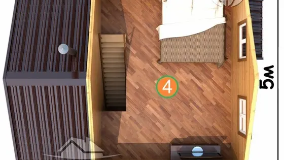 Проект бани из бруса 6х5м №13 - фото 6