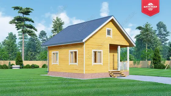 Одноэтажный дом из бруса ДБ №160 - фото 4