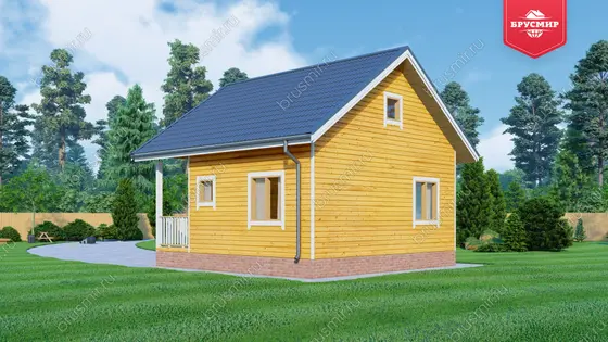 Одноэтажный дом из бруса ДБ №160 - фото 2