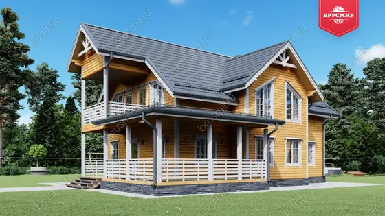 Полутораэтажный дом ДБ №175