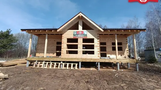 Строительство дома из бруса 9х12 м