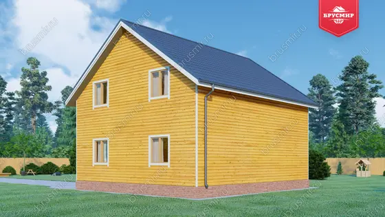 Полутораэтажный дом из бруса ДБ №144 - фото 2