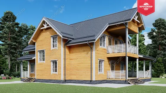 Полутораэтажный дом ДБ №175 - фото 4