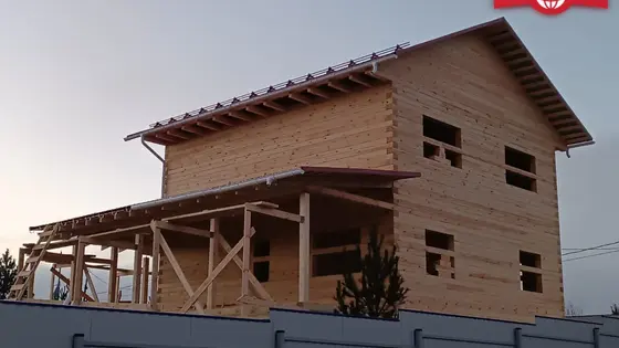 Строительство дома из бруса 9х9 м