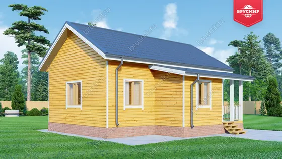 Одноэтажный дом из бруса ДБ №150 - фото 4