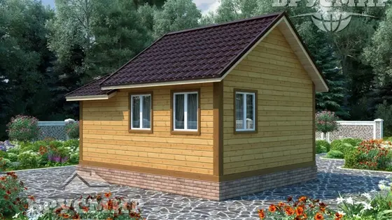 Проект бани из бруса 5х6м №10 - фото 3