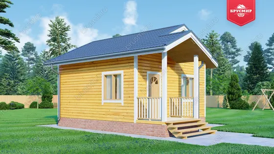 Одноэтажный дом из бруса ДБ №154 - фото 4