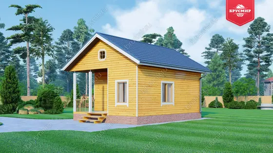 Одноэтажный дом из бруса ДБ №159 - фото 2