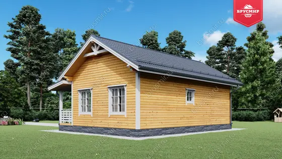 Одноэтажный дом из бруса ДБ №149 - фото 2
