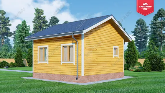Одноэтажный дом из бруса ДБ №154 - фото 2