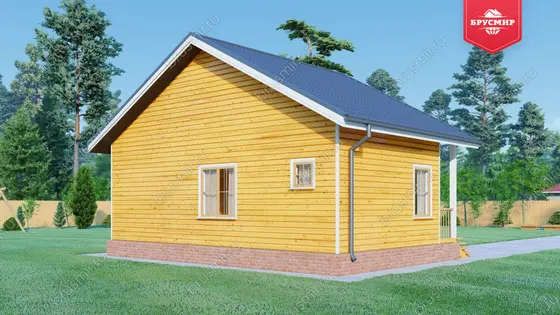 Одноэтажный дом из бруса ДБ №136 - фото 4