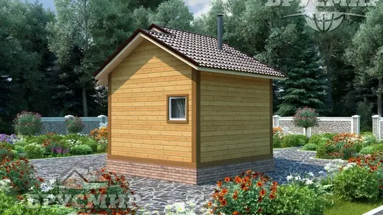 Проект бани из бруса 5,5х6м №6 - фото 3