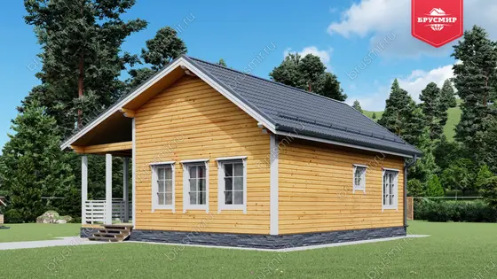 Одноэтажный дом из бруса ДБ №120 - фото 2