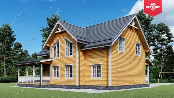 Полутораэтажный дом ДБ №175 - фото 2