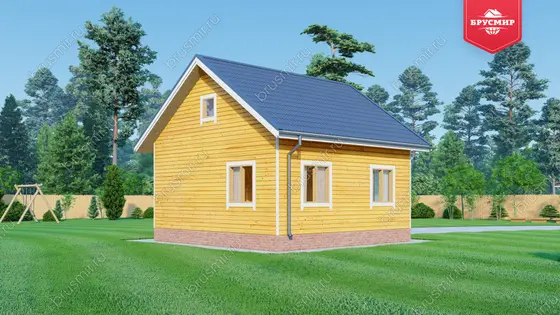 Одноэтажный дом из бруса ДБ №160 - фото 3