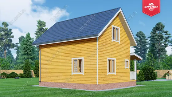 Полутораэтажный дом из бруса ДБ №93 - фото 3